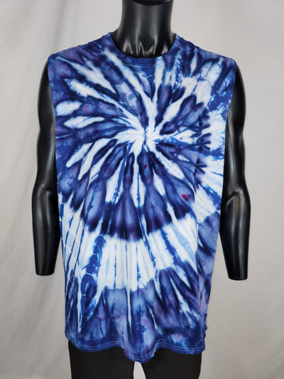 Sleeveless T-shirt- (Double Dye)