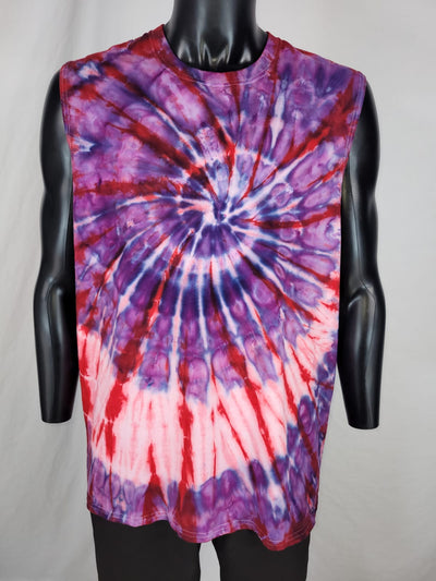 Sleeveless T-shirt- (Double Dye)