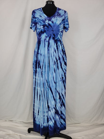 Maxi Dress w/ pockets- Shibori