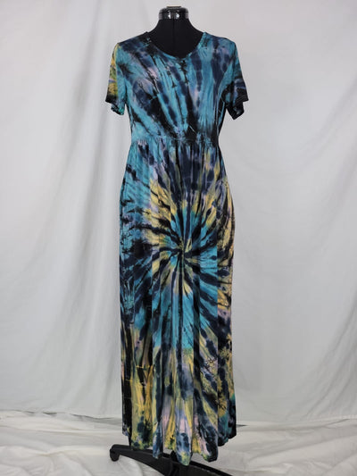 Maxi dress w/ pockets- (Double Dye)