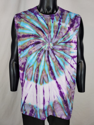 Sleeveless T-shirt- (Double Dye)